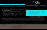 Corporate Account Form