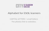 Alphabet for ESOL