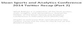 Sloan Sports and Analytics Conference Twitter Recap (part 2)