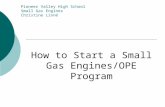 Starting a Small Gas Engine/Outdoor Power Equipment Program