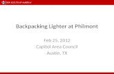 Backpacking Lighter at Philmont
