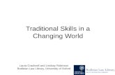 Traditional skills in a changing world