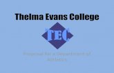 Thelma Evans College Proposal