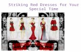 Striking red dresses for your special time