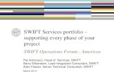 SWIFT services portfolio: supporting every phase of your project