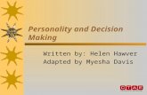 Personality and decision making