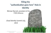 CIS14: Filling the “authentication goes here” Hole in Identity