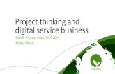 Project thinking and digital service business