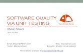 Software Quality via Unit Testing