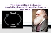 The opposition between evolutionism and creationism