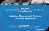 Irrigation Management Reforms: The Asia Experience, by Madar Samad, IWMI