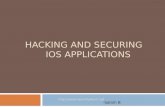 Hacking and securing ios applications