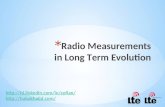 Radio Measurements in LTE