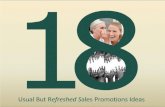 18 "Refreshed" Sales Promotion Ideas