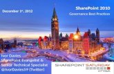 Sps Ottawa Share Point 2010 Governance Best Practices