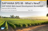 SAP HANA SPS08 Web-based Development Workbench