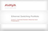 Avaya ethernet switching   portfolio presentation [level 3 - tdi][1]