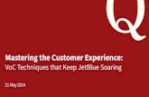 Mastering the Customer Experience: VoC Techniques that Keep JetBlue Soaring
