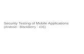 Security testing of mobile applications