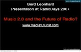 Music2: The Future of Radio (media futurist Gerd Leonhard)