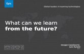What can we learn from the future? - Imogen Casebourne and Lars Hyland @ Learning Technologies