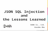 JSON SQL Injection and the Lessons Learned