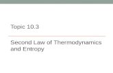 10.3 - Second law of thermodynamics