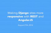 Create responsive websites with Django, REST and AngularJS