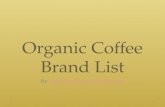 Organic Coffee Brand List