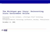 The Michigan.gov Story: Reinventing State Government Online