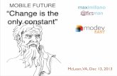 Modeveast Keynote: "Mobile. Change is the only constant"