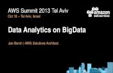 AWS Summit Tel Aviv - Startup Track - Data Analytics & Big Data