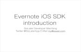 EverNote iOS SDK introduction & practices