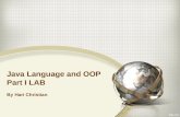 01 Java Language And OOP Part I LAB