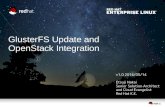 GlusterFS Update and OpenStack Integration