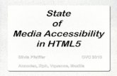 State of Media Accessibility in HTML5