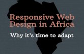 Responsive Web Design in Africa - why it's time to adapt
