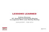 AGILE UX NYC - Lessons Learn
