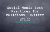 Social Media Best Practices for Musicians: Twitter