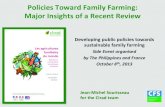 Policies Toward Family Farming: Major Insights of a Recent Review