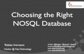 Choosing the right NOSQL database