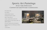 Sports Art Commercial and Private Commissions