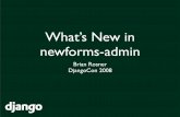 What's New in newforms-admin