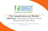 The Importance of Media Literacy: Helping Children be Media and Life Wise