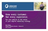 Sitecore UK - Intelligent Digital Marketing In Travel - Focus On The Customer - 26.03.14
