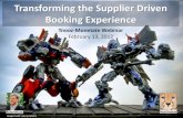 Transforming the Supplier-Driven Booking Experience