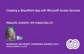 Creating a SharePoint App with Microsoft Access Services