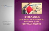 Ten Reasons to Use a Professional For Your Next Offsite