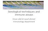 Serological techniques and immune assays