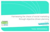 Harnessing the chaos of social marketing through objective driven planning